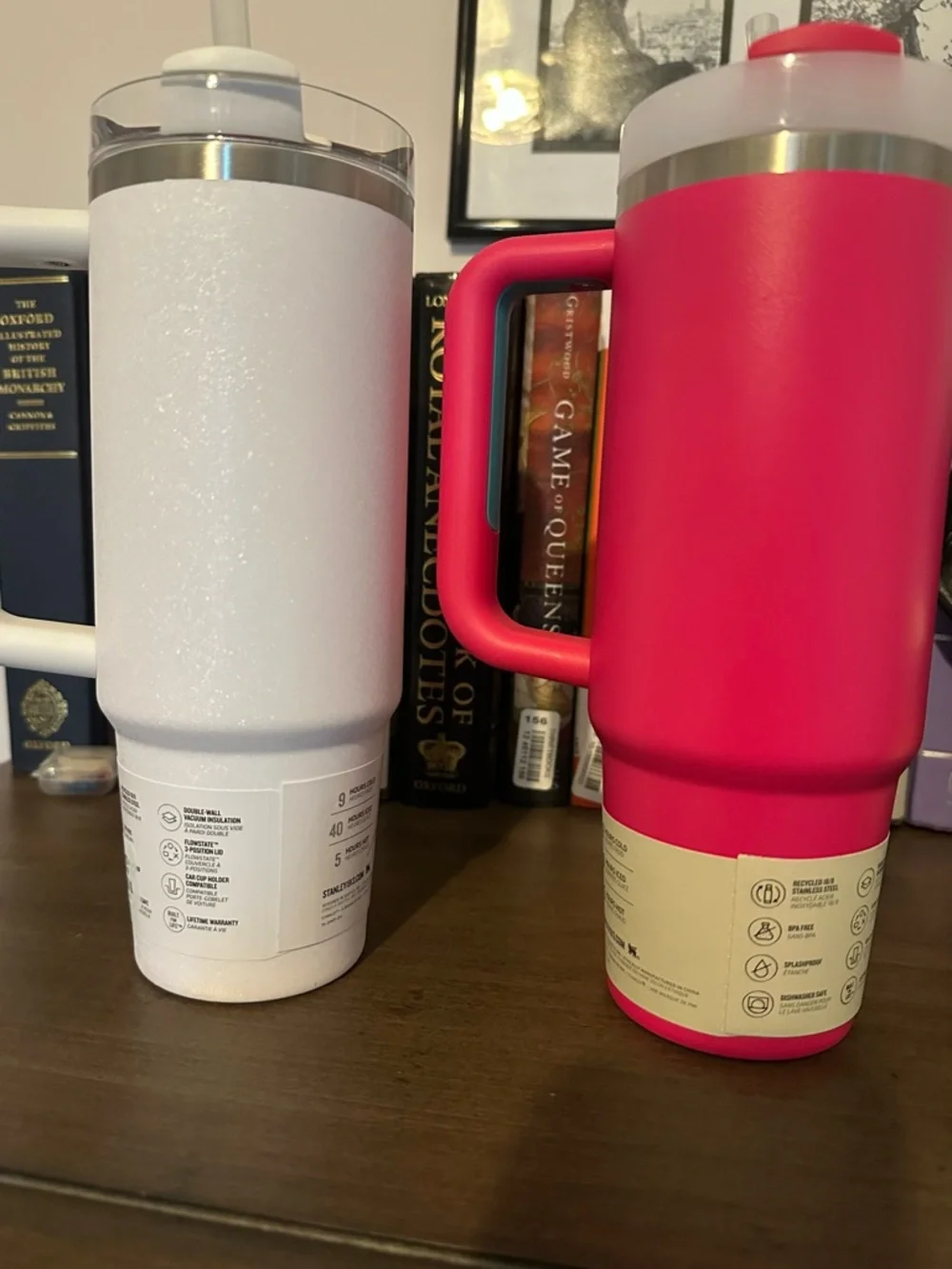 Brand New with Tags Stanley Quencher H2.0 - 30oz Pink Passion & Crystal Crush - Picture 3 of 7
